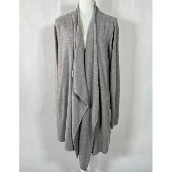 Barefoot Dreams Cozy Chic Lite Cardigan Sweater Size L/XL‎ Lounge Neutral Soft - Picture 1 of 10